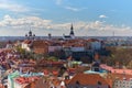 Aerial view over Tallinn historic city center. Royalty Free Stock Photo
