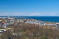 Aerial view over Tallinn historic city center. Royalty Free Stock Photo