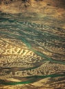 Aerial view over Tibet