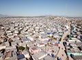 Aerial view over a township near Cape Town, South Africa Royalty Free Stock Photo