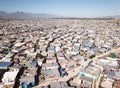 Aerial view over a township near Cape Town, South Africa Royalty Free Stock Photo