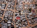 Aerial view over a township in South Africa Royalty Free Stock Photo