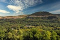 Aerial view over Veliko Tarnovo hills in Bulgaria