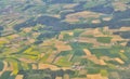 Aerial view over villages Royalty Free Stock Photo