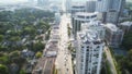 Bloor Street West Aerial Overhead Toronto Canada Buildings