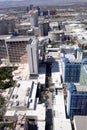 Aerial view overlooking the Las Vegas Strip in Nevada. Royalty Free Stock Photo