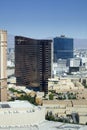 Aerial view overlooking the Las Vegas Strip in Nevada Royalty Free Stock Photo