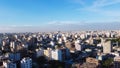 Aerial view of overpopulated unplanned capital city buildings of Dhaka, Bangladesh Royalty Free Stock Photo