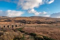 Aerial view of the Owencarrow Railway Viaduct by Creeslough in County Donegal - Ireland Royalty Free Stock Photo