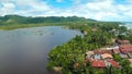 Aerial View Pablacio city. Anda. Bohol. Filipino nature. Royalty Free Stock Photo