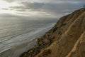 Aerial view of Black Beach, Torrey Pines. California. USA Royalty Free Stock Photo