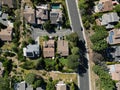 Aerial view of the Pacific Palisades California housing development Royalty Free Stock Photo
