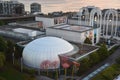 Aerial View of Pacific Science Center at Seattle from the Observation Deck at the Space Needle in Seattle, Washington Royalty Free Stock Photo