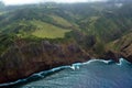 Aerial view of Maui`s unique coastal landscape