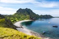 Aerial View of the Padar Island Bay Royalty Free Stock Photo