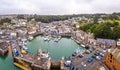 Aerial view of Padstow in Cornwall Royalty Free Stock Photo