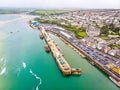 Aerial view of Padstow in Cornwall Royalty Free Stock Photo