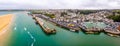 Aerial view of Padstow in Cornwall Royalty Free Stock Photo