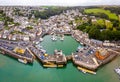 Aerial view of Padstow in Cornwall