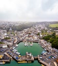 Aerial view of Padstow in Cornwall Royalty Free Stock Photo
