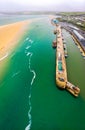 Aerial view of Padstow in Cornwall Royalty Free Stock Photo