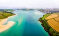 Aerial view of Padstow in Cornwall Royalty Free Stock Photo