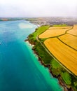 Aerial view of Padstow in Cornwall Royalty Free Stock Photo