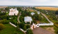 Aerial view of Paisievo-Galichsky Assumption Convent. City of Galich