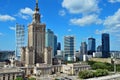 Aerial view Palace of Culture and Science