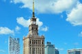 Aerial view Palace of Culture and Science