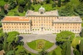 Aerial view of Palace of the Governorate in Vatican Gardens Royalty Free Stock Photo