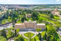 Aerial view of Palace of the Governorate in Vatican Gardens, Vatican City Royalty Free Stock Photo