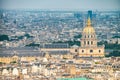 Aerial view of the Palais des Invalides in Paris, France Royalty Free Stock Photo