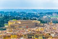 Aerial view of the palazzo Pitti in italian city Florence...IMAGE Royalty Free Stock Photo