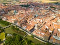 Aerial view of Palencia cityscape Royalty Free Stock Photo