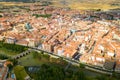 Aerial view of Palencia, Spain Royalty Free Stock Photo