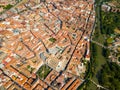 Aerial view of Palencia, Spain Royalty Free Stock Photo