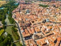 Aerial view of Palencia, Spain Royalty Free Stock Photo