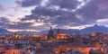 Palermo at sunset, Sicily, Italy Royalty Free Stock Photo