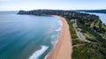 Aerial view of Palm Beach peninsula Sydney Australia