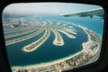 Aerial view of Palm Jumeirah man made island. Royalty Free Stock Photo