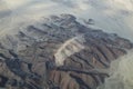 Aerial view of Pampas de Jumana near Nazca, Peru.