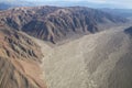 Aerial view of Pampas de Jumana near Nazca, Peru.