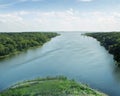 Aerial View Of Panama Canal Royalty Free Stock Photo