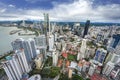 Aerial View from Panama City in Panama Royalty Free Stock Photo