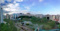 Aerial view of Pang Sua Pond at Bukit Panjang Royalty Free Stock Photo