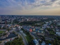 Aerial view panorama city Tallinn, Estonia.