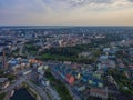 Aerial view panorama city Tallinn, Estonia.