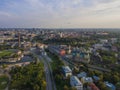 Aerial view panorama city Tallinn, Estonia.