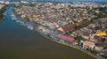 Aerial view panorama of Hoi An old town or Hoian ancient town